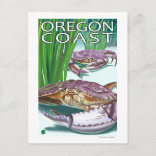 Oregon Kusten Crab Vykort