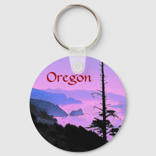Oregon kusten Keychain Nyckelring