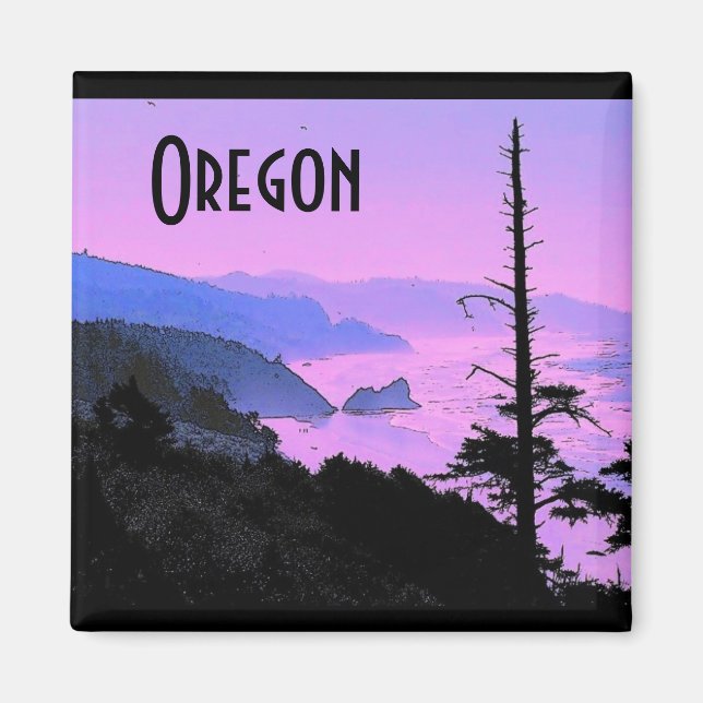 Oregon Kusten Magnet (Framsidan)