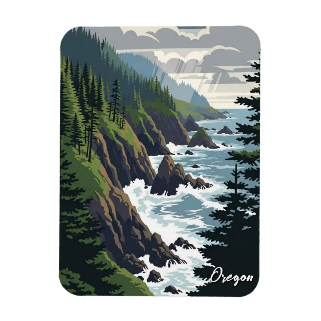 Oregon-kusten Magnet (Vertikal)