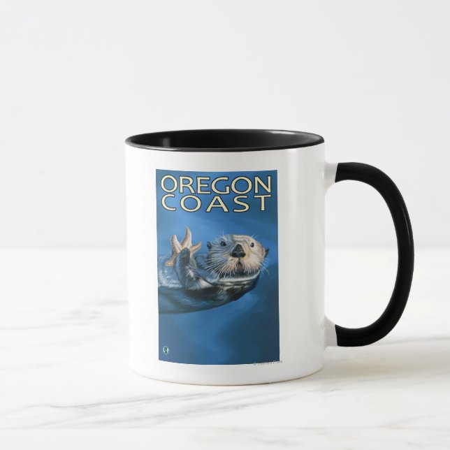Oregon Kusten Sea Otter Mugg (Höger)