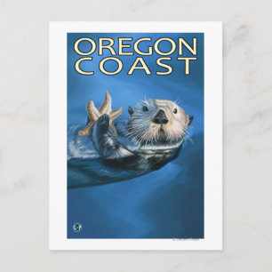 Oregon Kusten Sea Otter Vykort