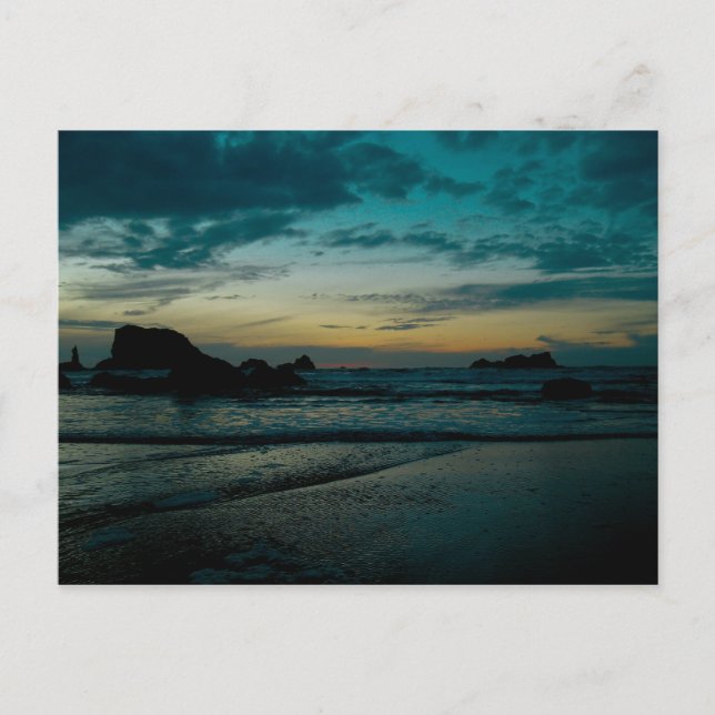 Oregon Kusten Sunset 02 Vykort (Framsida)