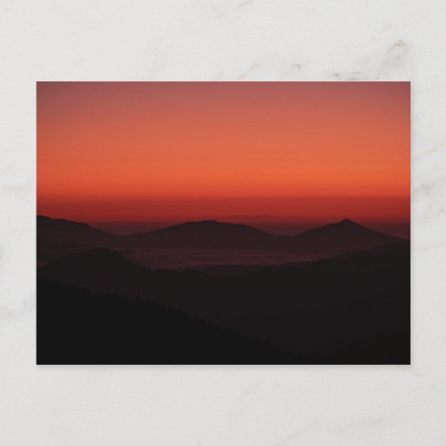 Oregon Kusten Sunset 03 Vykort (Framsida)