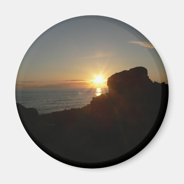 Oregon Kusten Sunset Magnet (Framsidan)