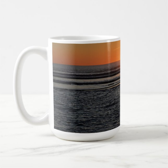 Oregon Kusten Sunset Photo Coffee Mugg (Vänster)