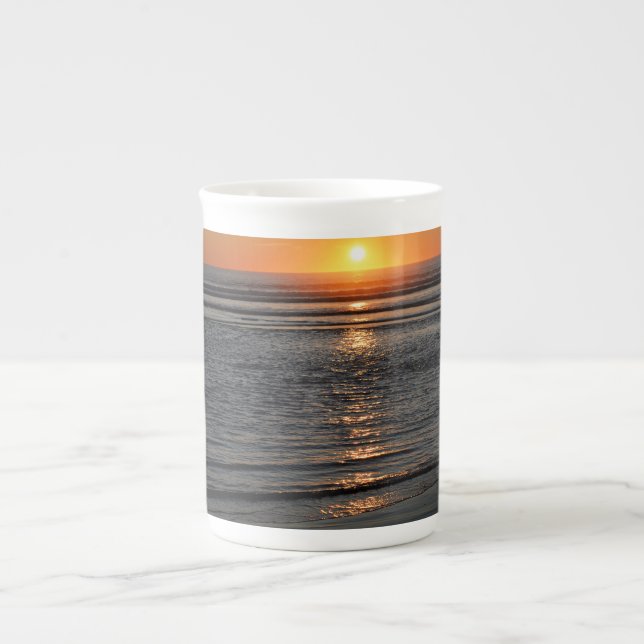 Oregon Kusten Sunset Photo Specialty Mugg Benporslin Mugg (Framsidan)