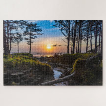 Oregon Kusten Sunset vid Cape Lookout