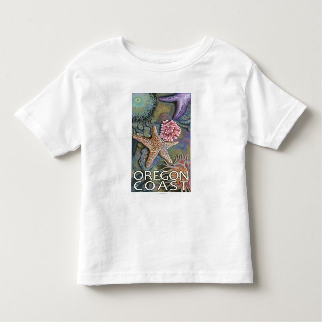 Oregon kusten Tidepool Tee (Framsida)