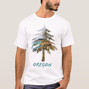 Oregon Kusten Träd T Shirt