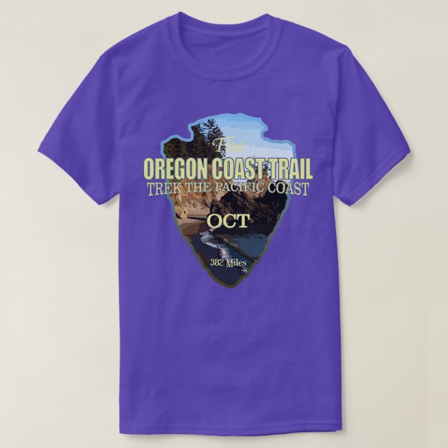 Oregon Kusten Trail Arrowhad T Shirt (Design framsida)