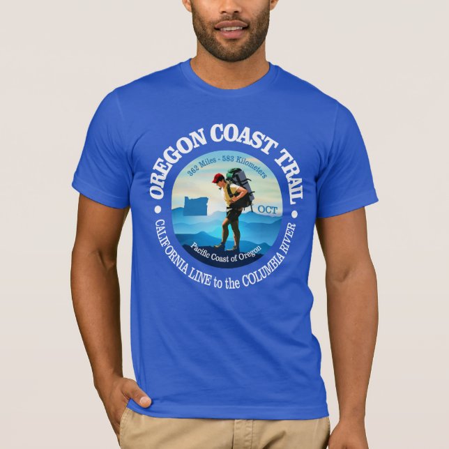 Oregon Kusten Trail (C) T Shirt (Framsida)
