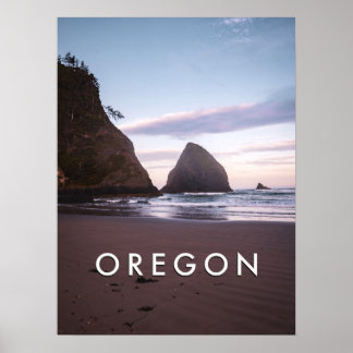 Oregon Kusten Travel Photography-Ocean Sunrise Poster