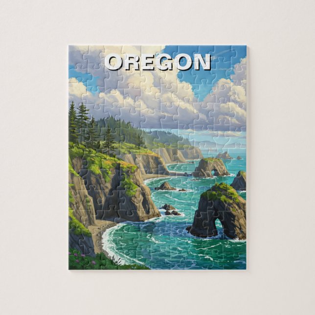Oregon kusten Travel Pussel (Vertikal)