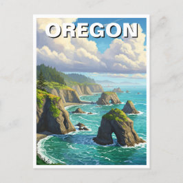 Oregon kusten Travel Vykort