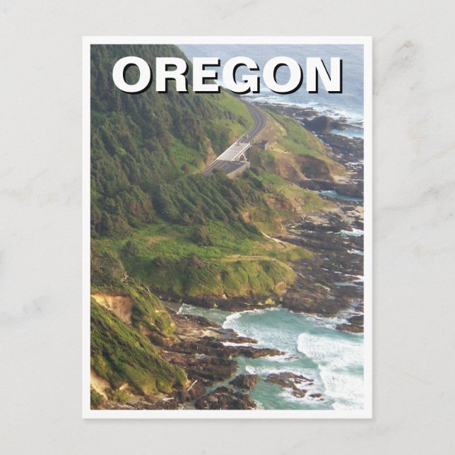 Oregon kusten Travel Vykort (Framsida)