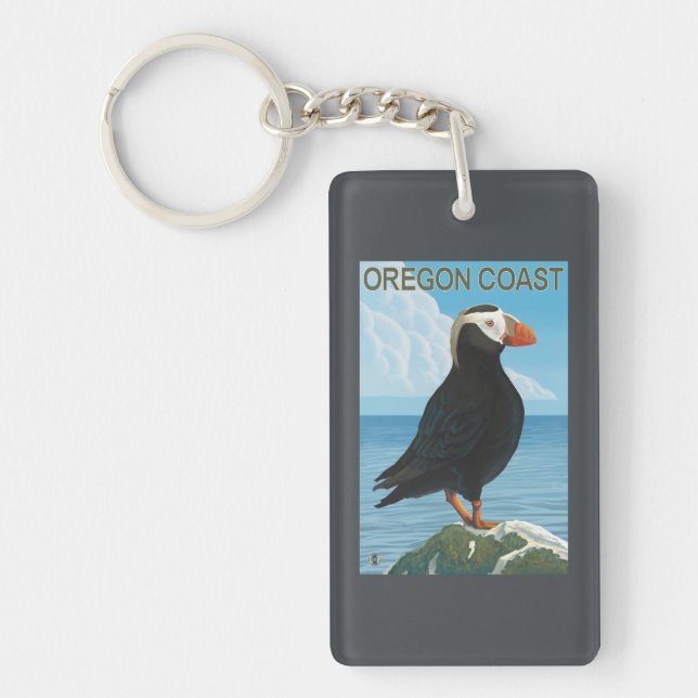 Oregon kusten Tufted Puffin (Framsidan)