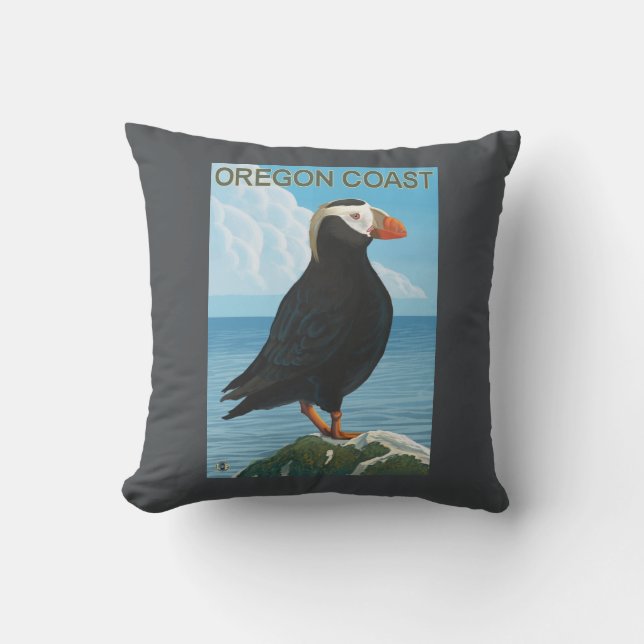 Oregon kusten Tufted Puffin Kudde (Framsida)