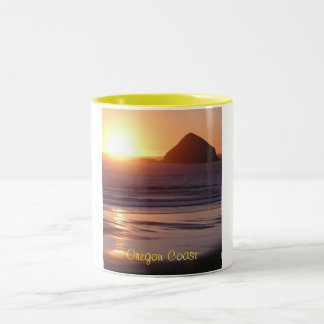 Oregon kusten Två-Tonad mugg