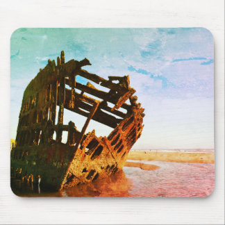 Oregon Kusten Vintage Shipwreck Mousepad Musmatta