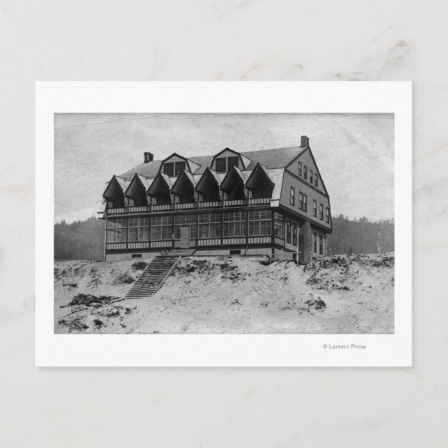 Oregon Kusten, vy över Outlook Inn Hotel Vykort (Framsida)