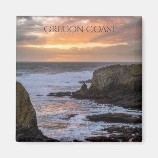 Oregon Kusten Yaquina Sunset Ocean Photo Souvenir Magnet