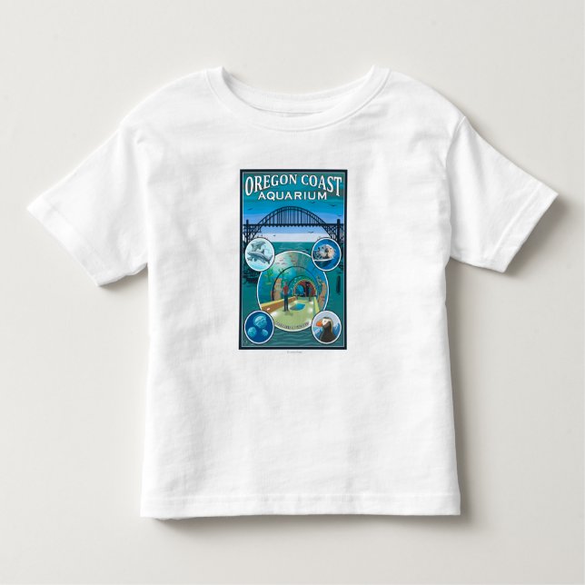 Oregon kustenakvarium t shirt (Framsida)