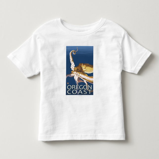 Oregon kustenbläckfisk tee (Framsida)