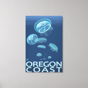 Oregon kustenmanet canvastryck