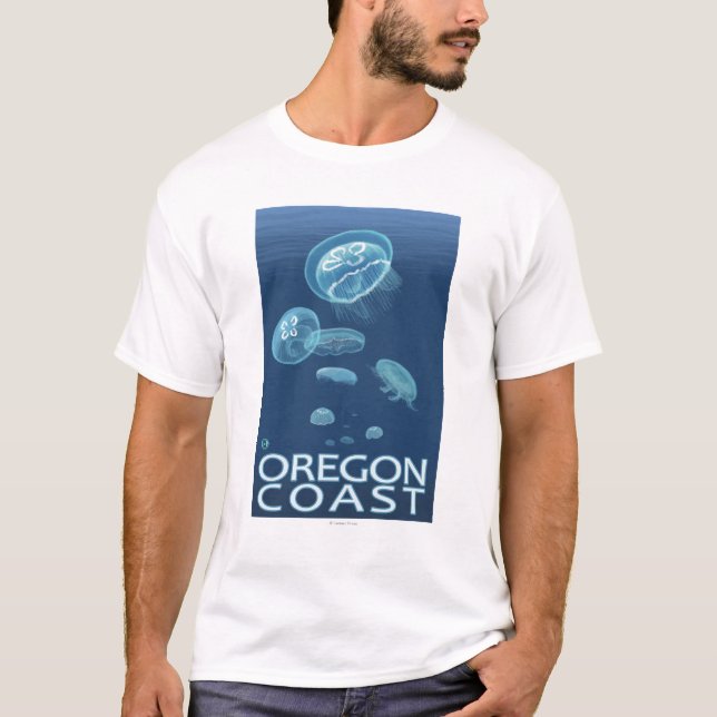 Oregon kustenmanet t shirt (Framsida)