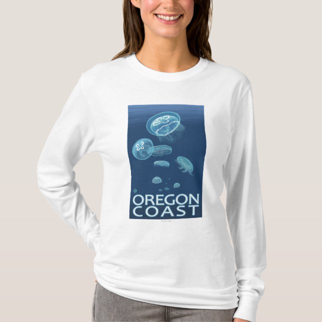 Oregon kustenmanet tee shirt (Framsida)