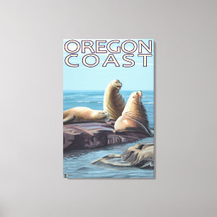 Oregon kustensjölejon canvastryck