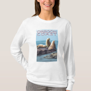 Oregon kustensjölejon t-shirt