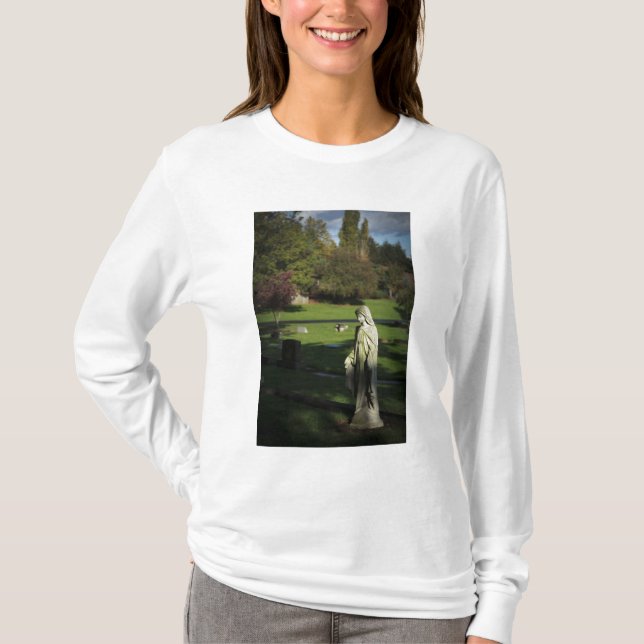 Oregon, Lake Oswego, Oswego Pioneer Cemetery T-shirt (Framsida)