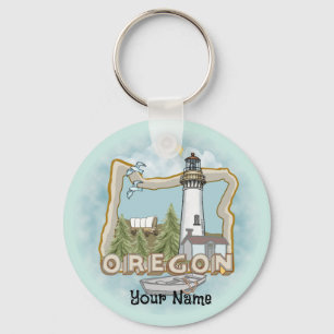 Oregon Lighthouse Nyckelring