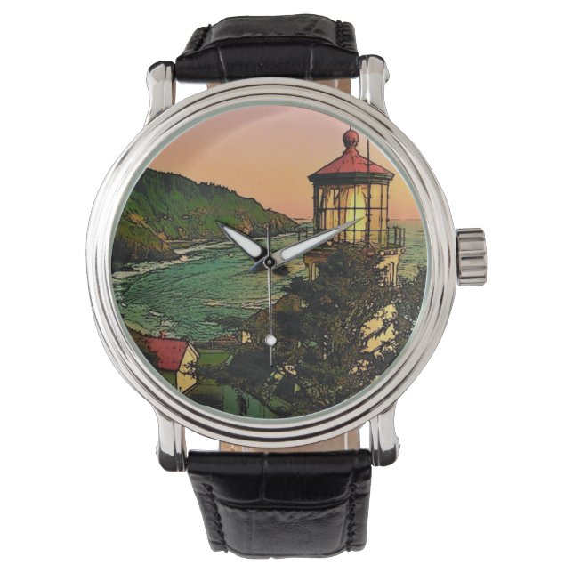 Oregon Lighthouse Watch Armbandsur (Framsida)