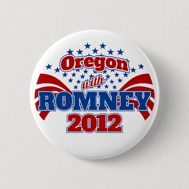 Oregon med Romney 2012 Knapp (Framsida)