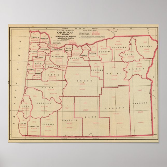 Oregon Mfg, mekaniska industrier Poster (Framsidan)