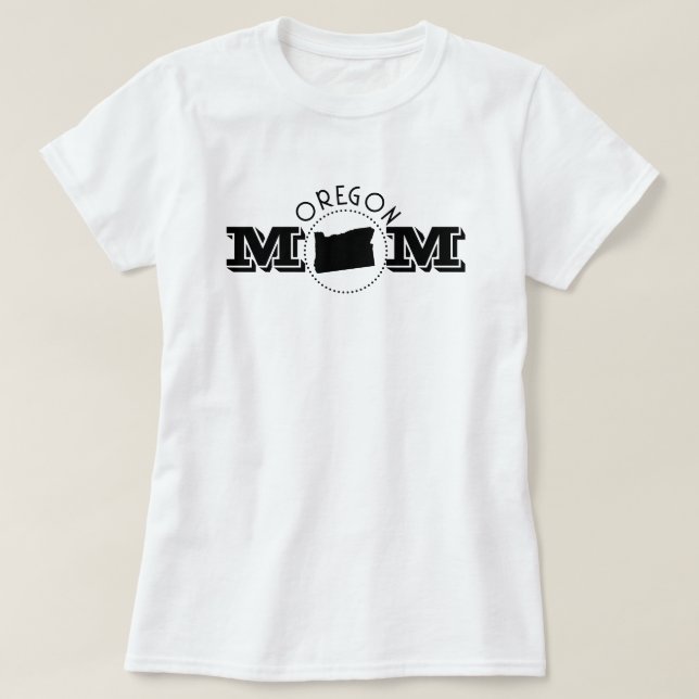 Oregon Mom  T Shirt (Design framsida)