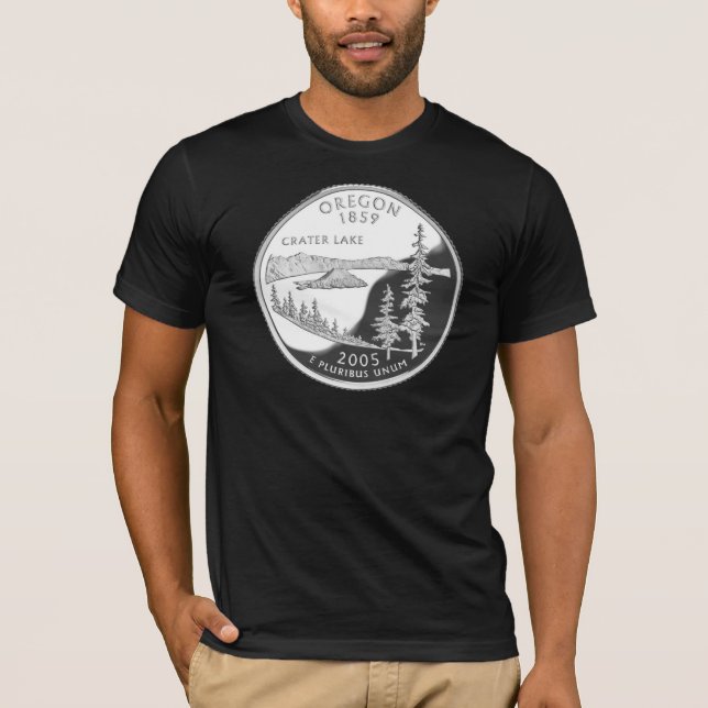 Oregon - mörk t-shirt (Framsida)
