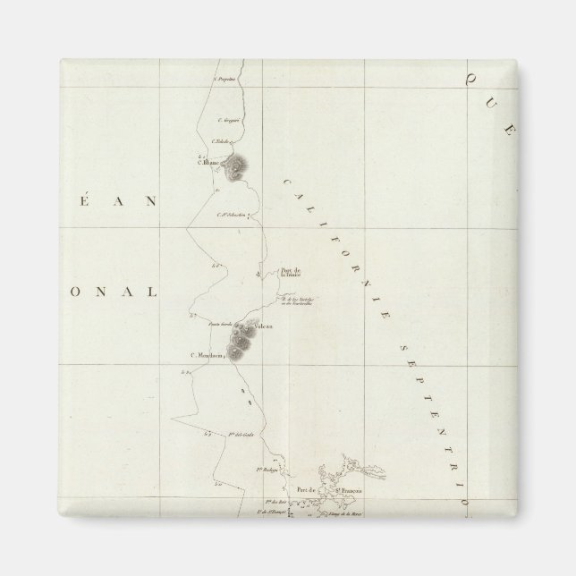 Oregon och Kalifornien Magnet (Framsidan)