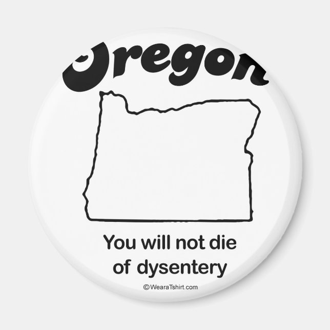 OREGON - "OREGON STATE MOTTO" T-shirts and Gear Magnet (Framsidan)