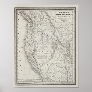 Oregon övreKalifornien och nytt - mexico 2 Poster