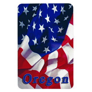 Oregon på flagga USA Magnet