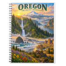 Oregon Pacific Wonderland Scenic Resemål Poster