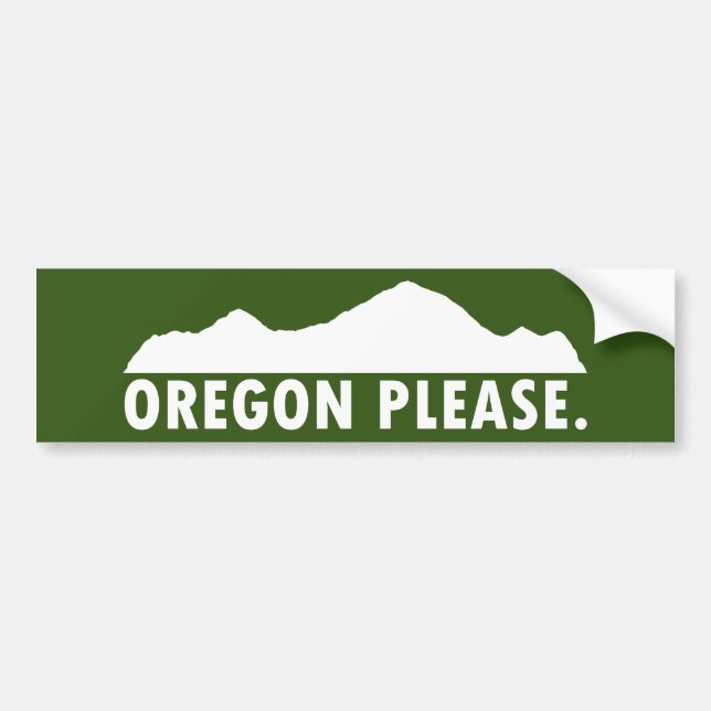 Oregon Please Bildekal (Framsidan)