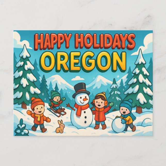 OREGON Postkort Vykort (Framsida)