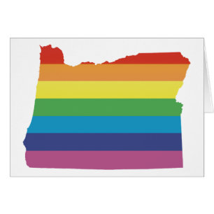 Oregon pride. hälsningskort