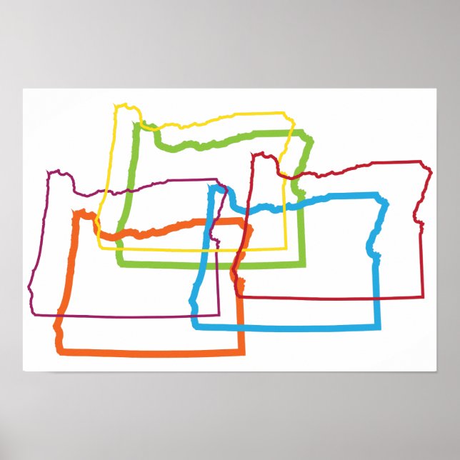 Oregon pride oskärpa poster (Framsidan)