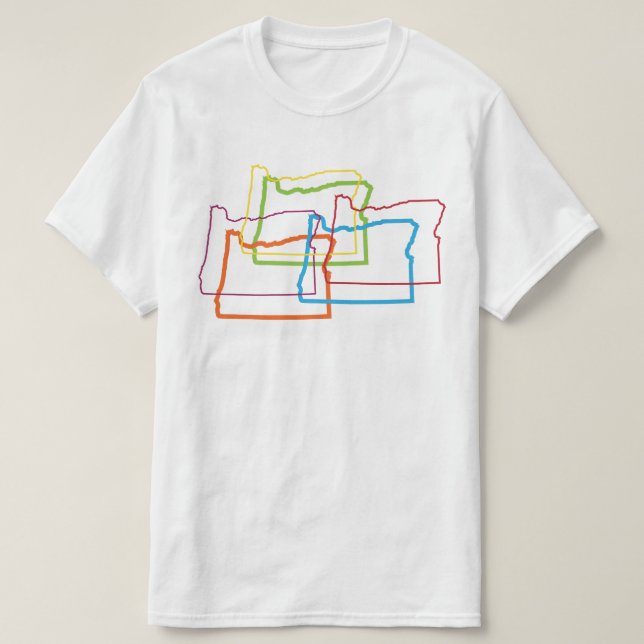 Oregon pride oskärpa tee shirt (Design framsida)